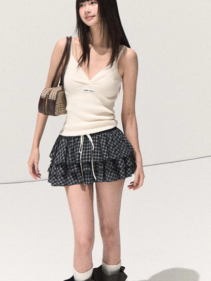 Knit Camisole &amp; Long-Sleeve Base Layer