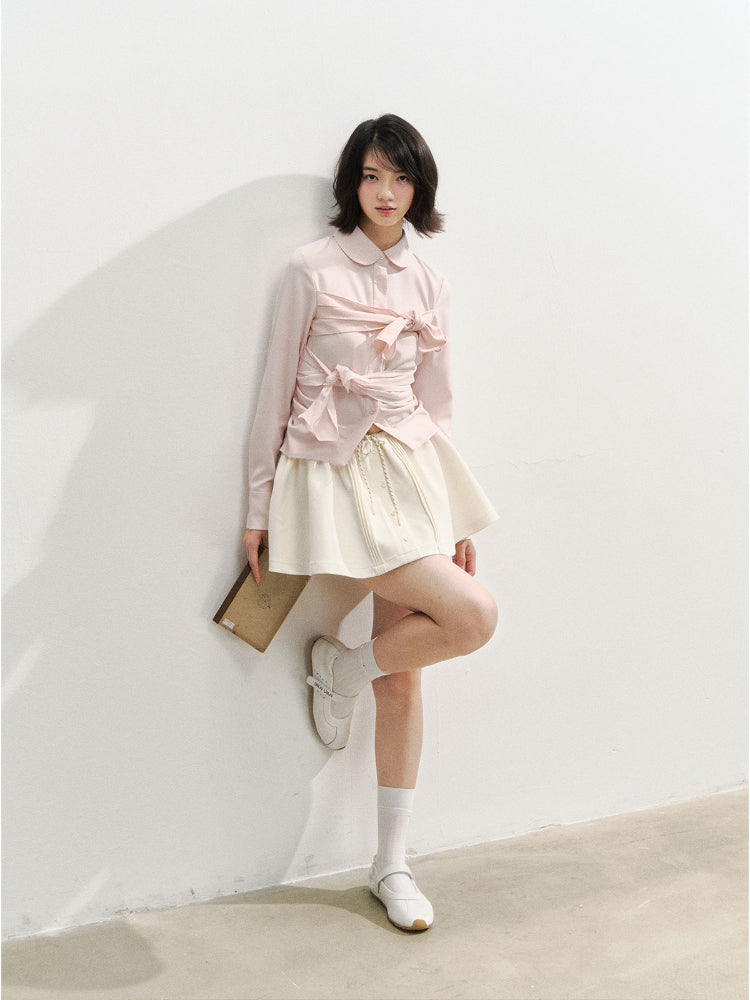 Romantic College Two-piece Mini Skirt - CHINASQUAD