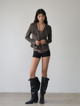 Large Collar Short Suede Jacket - CHINASQUAD