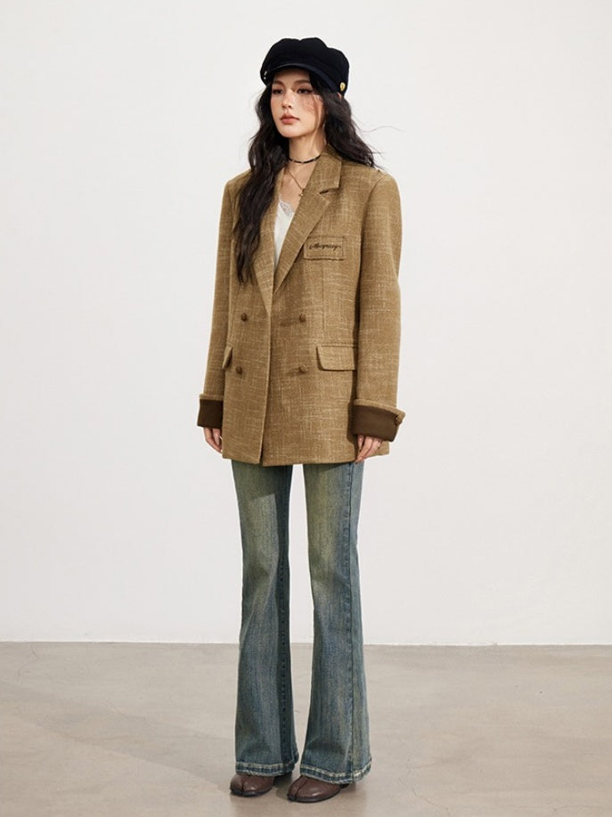 Vintage Wool-Blend Blazer