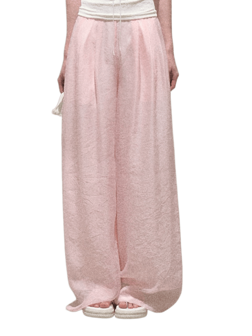 Childhood Tales Mesh Wide-Leg Trousers