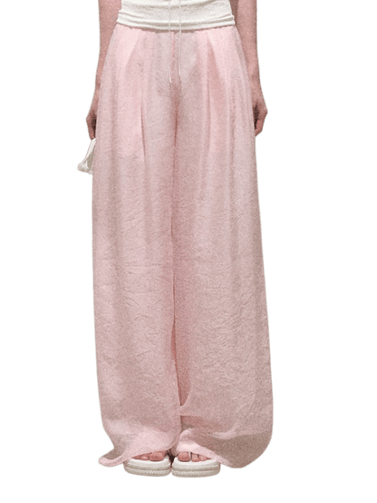 Childhood Tales Mesh Wide-Leg Trousers