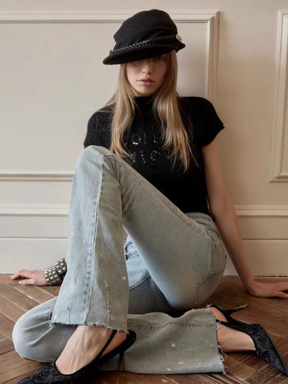 Court-Style Pleated Soft Baker Boy Cap