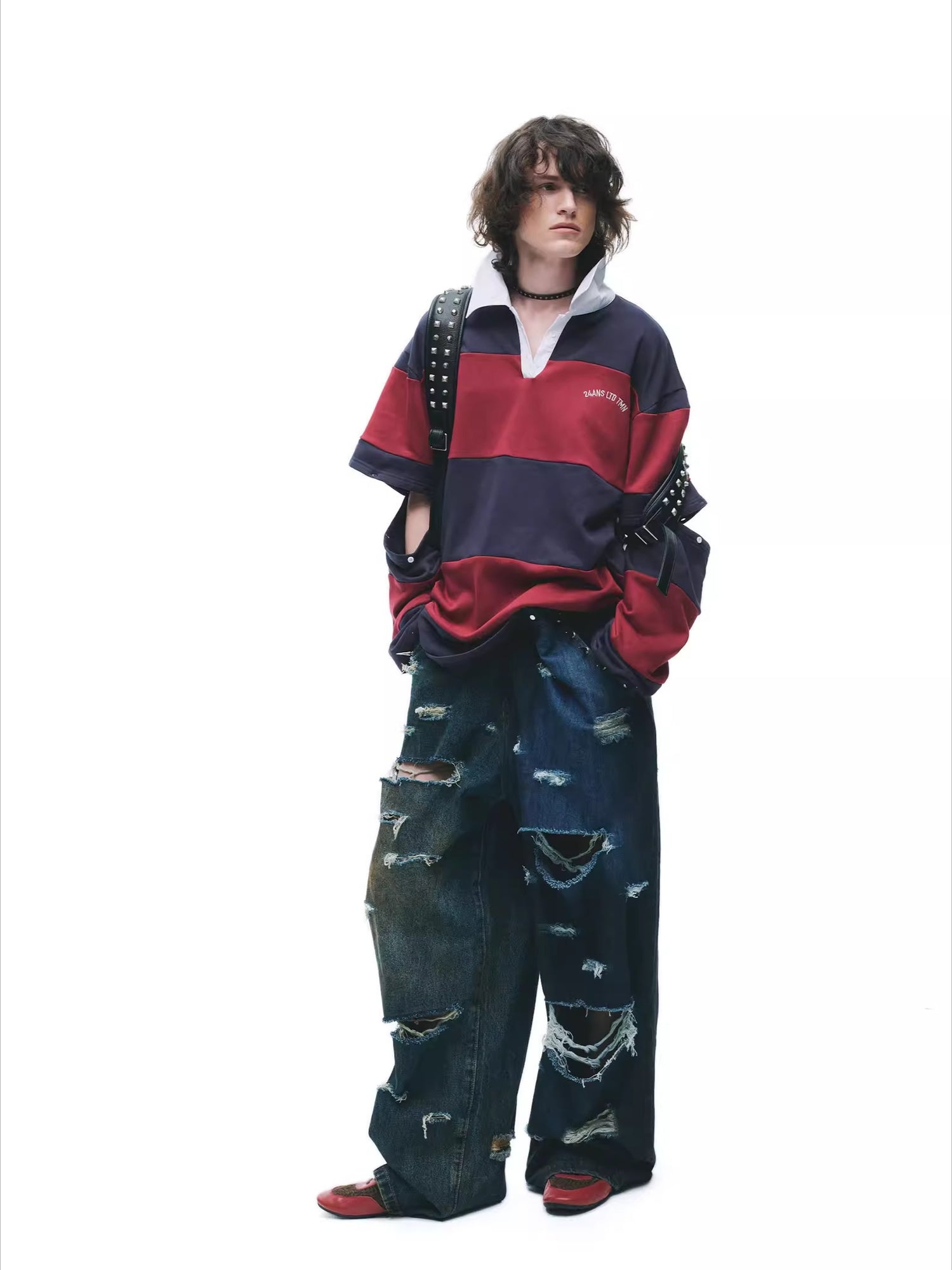 Detachable Patchwork Oversized T-Shirt