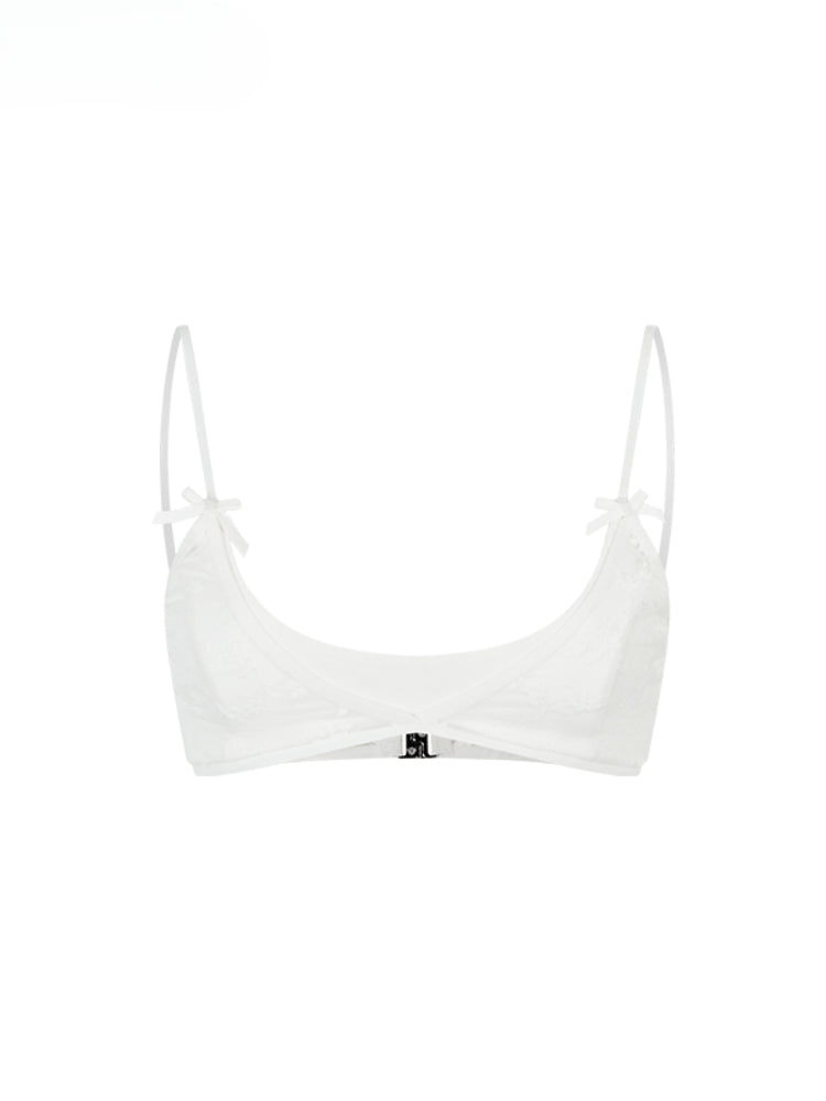Double-Layer Structure Lace-Spliced Bra - CHINASQUAD