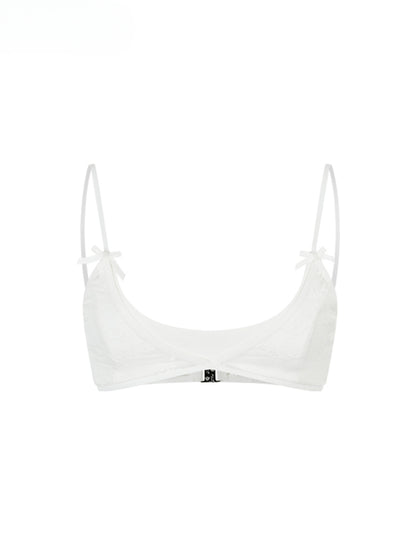 Double-Layer Structure Lace-Spliced Bra - CHINASQUAD