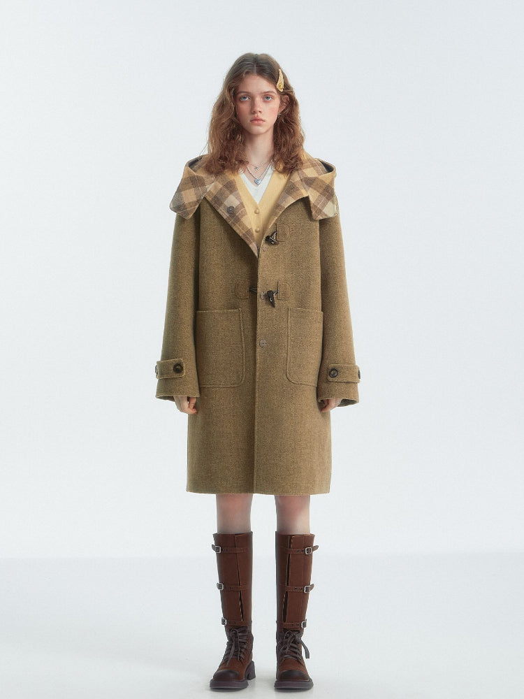 Double-Faced Wool Toggle Coat