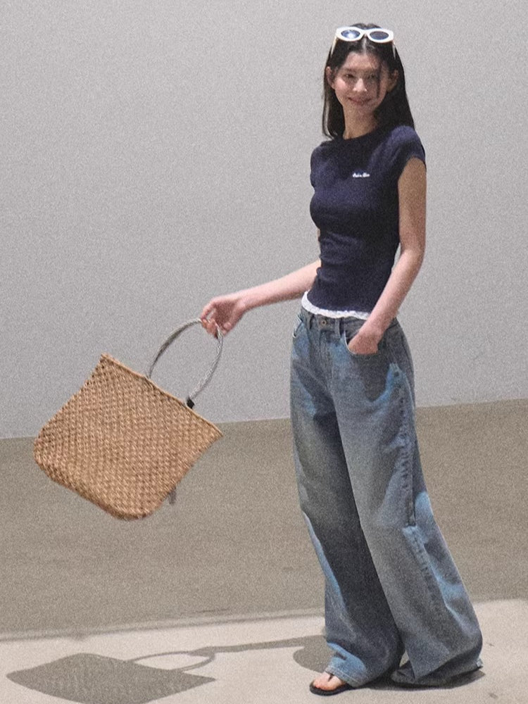 Lace-Soft Antibacterial Slim-Fit T-Shirt