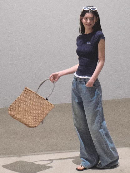 Lace-Soft Antibacterial Slim-Fit T-Shirt