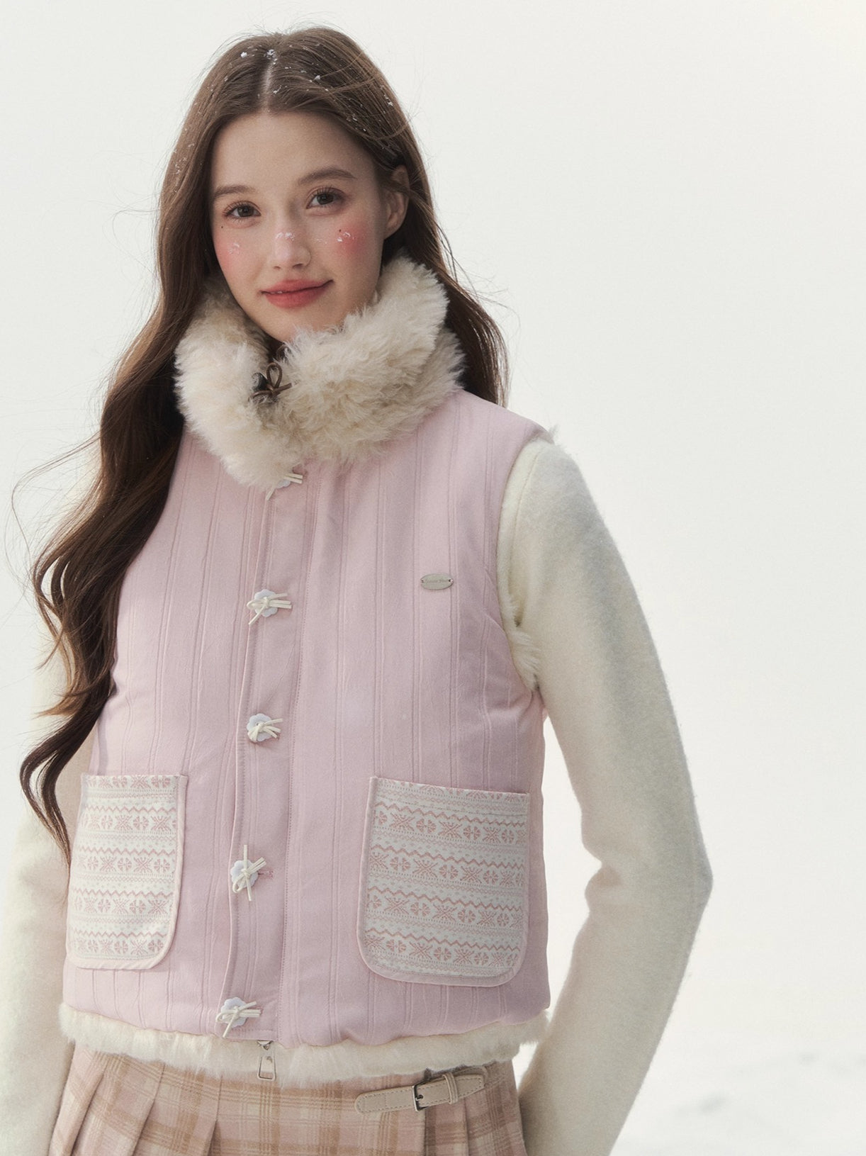 Reversible Vintage Faux-Fur Vest