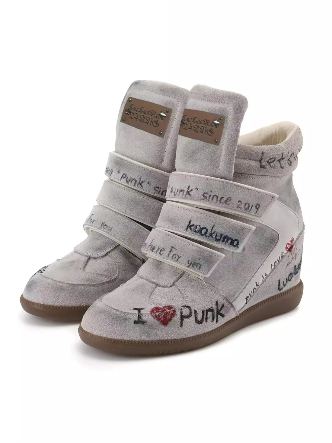 High-Heel Sport Sneakers