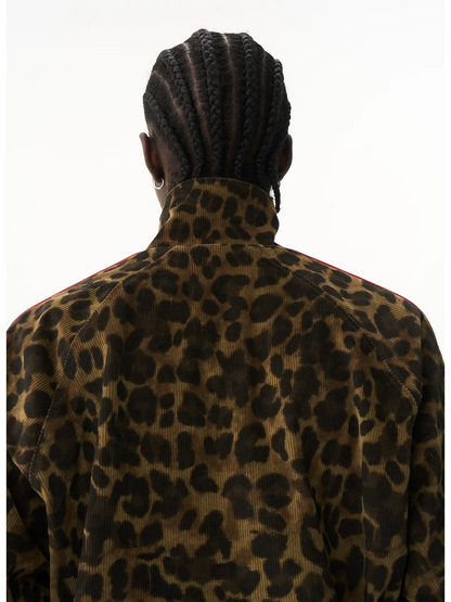 Vintage Leopard Print Sport Jacket