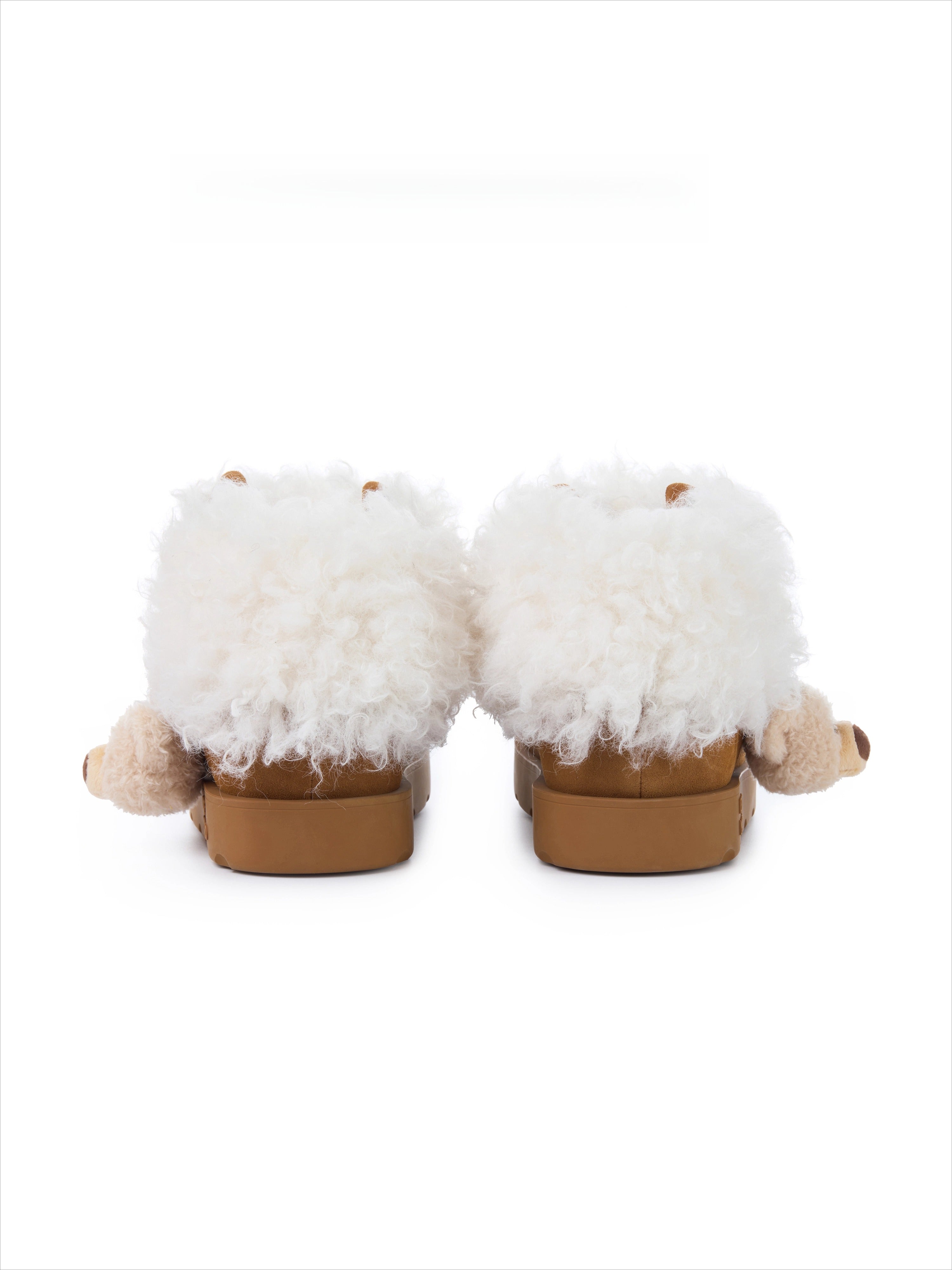 Plush Lined Platform Short Snow Boots