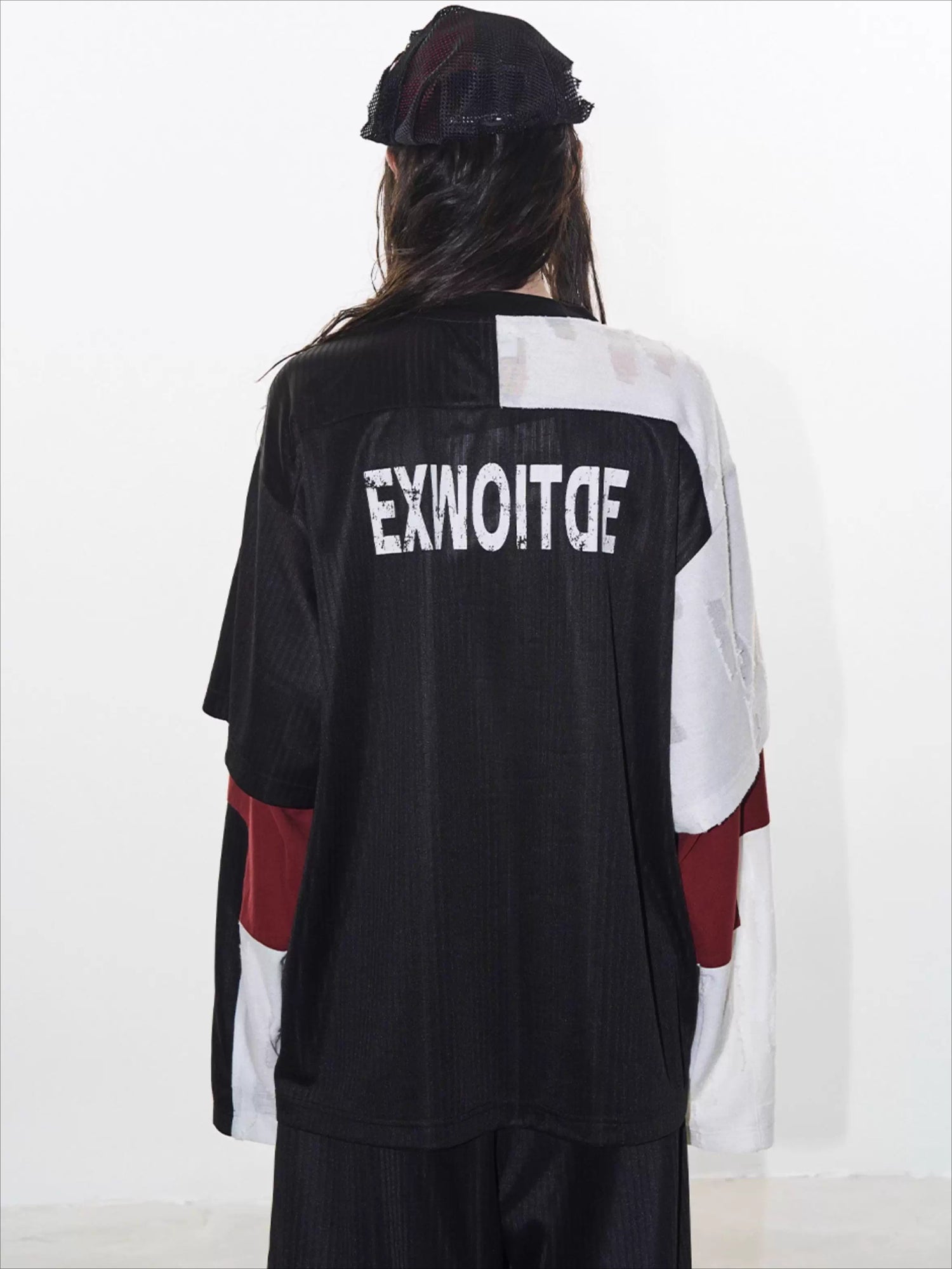 EXITMODE Textured Layered Sports Jersey Tee