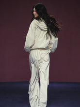Neckline Tie Striped Sun-Protective Jacket & Pants Set - CHINASQUAD