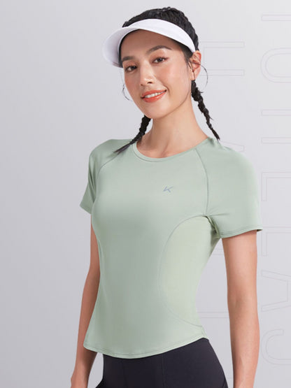 Moisture-wicking Breathable Loose-fit Running Yoga T-shirt