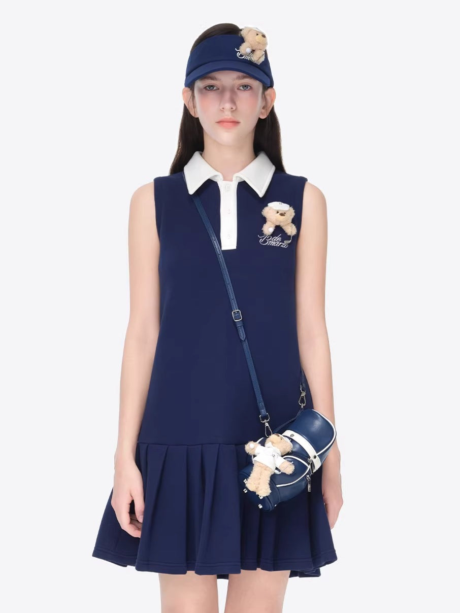 Polo Collar Golf Mini Dress