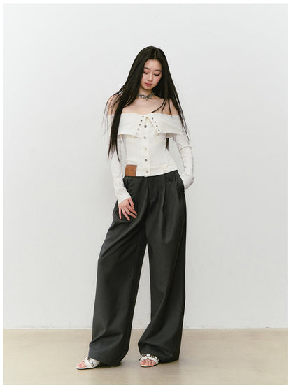 Collared Waist-fitted High-stretch Denim Jacket - CHINASQUAD