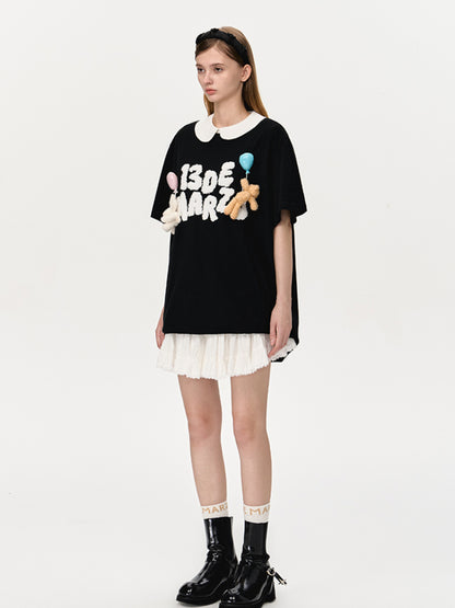 Balloon Doll Graphic Short-Sleeve T-Shirt