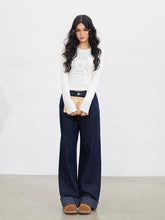 MacyMccoy Plaid Patchwork Wide-Leg Jeans - CHINASQUAD