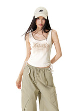 Color-block Tie-up Fitted Tank Top - CHINASQUAD