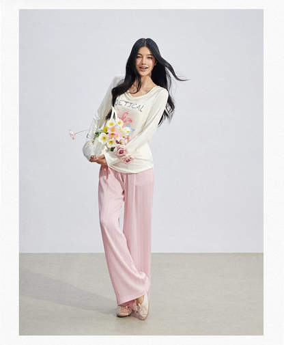 Soft Drape Floral Sun Protection Long Sleeve Top
