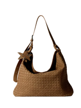 Oversized Woven Suede Tote Shoulder Bag ECODAY