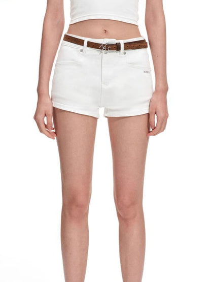 Polar High-Stretch Denim Shorts