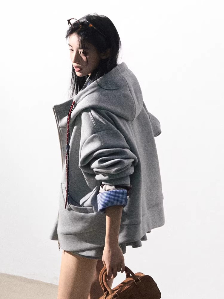 Miu-Inspired Varsity Sweatshirt &amp; Skirt Set