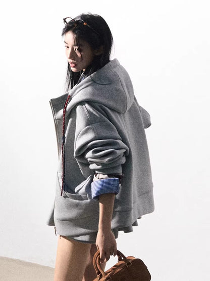 Miu-Inspired Varsity Sweatshirt &amp; Skirt Set