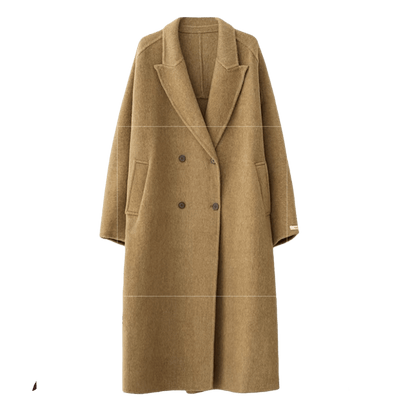 Tie-Belt Long Wool Coat