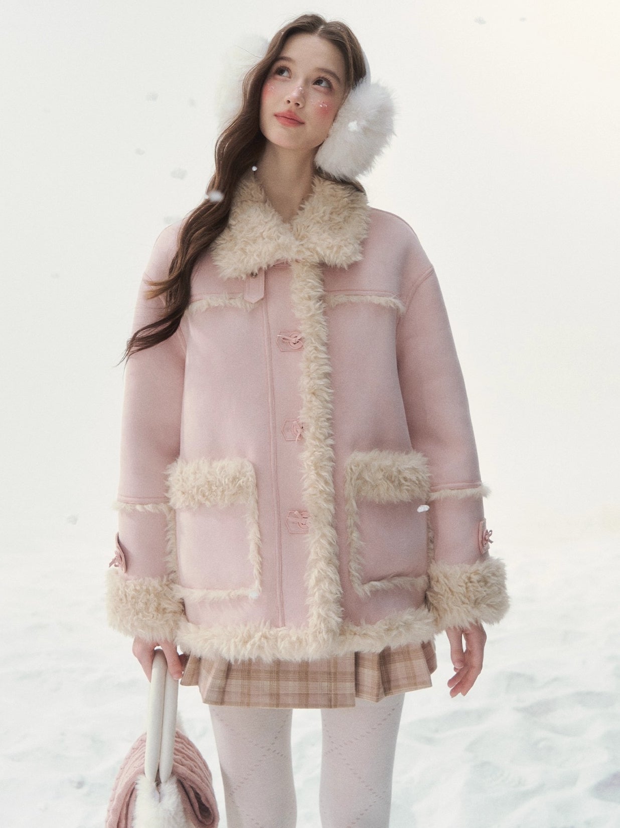 Reversible Faux Shearling Winter Jacket