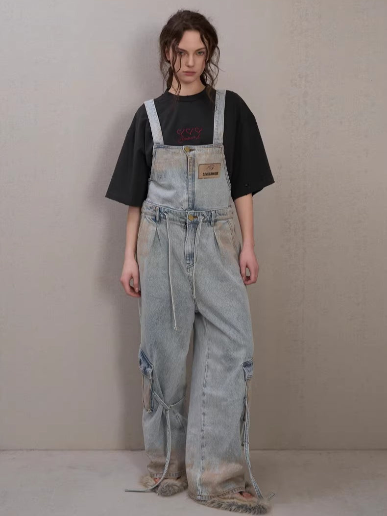 Spray-Wash Utility Pocket Relaxed Overalls