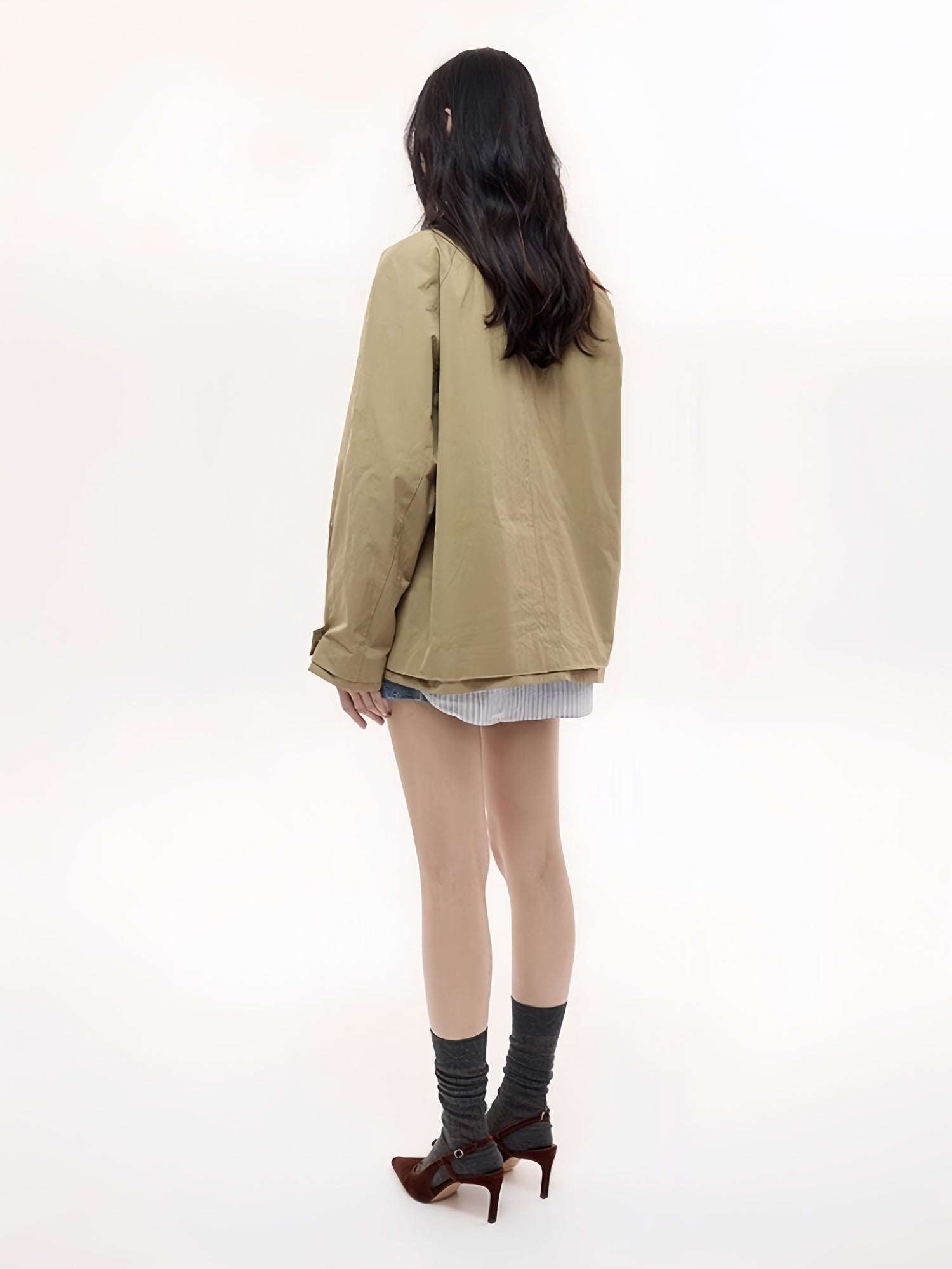 Refined Wool-Blend Short Jacket