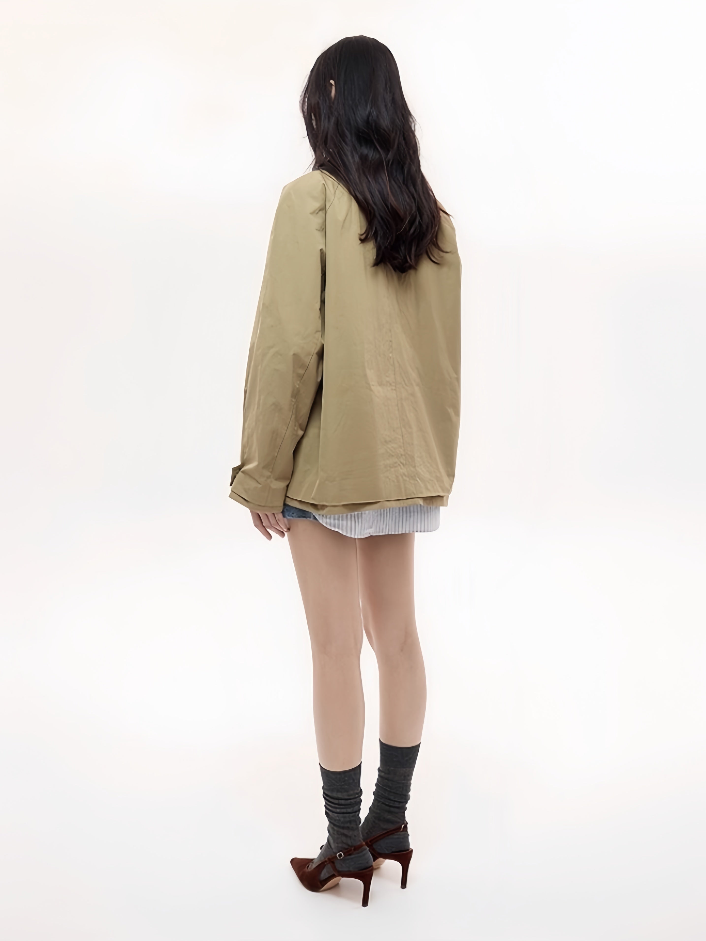 Refined Wool-Blend Short Jacket