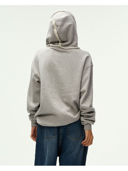 Vintage Graphic Frayed Edge Hoodie