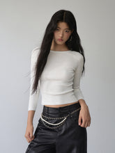 Rhinestone Heart Wings Slim Long-sleeved T-shirt - CHINASQUAD