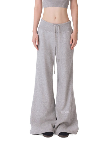 High-Waist Flared Sweatpants