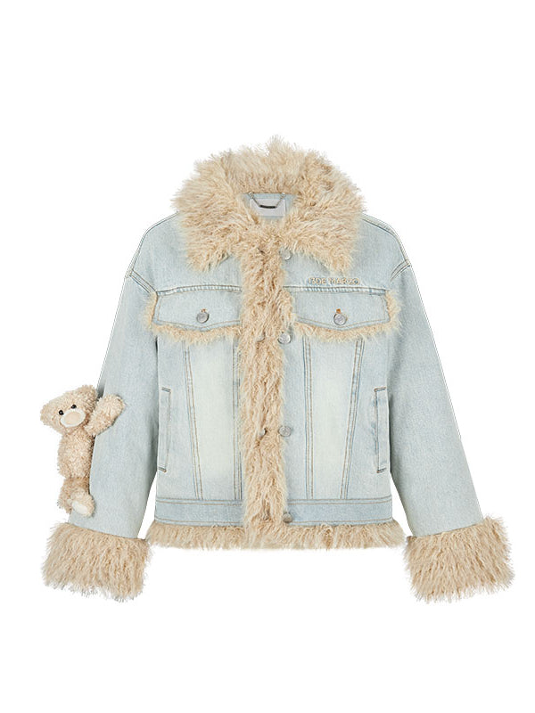 Doozoo Fleece Denim Jacket