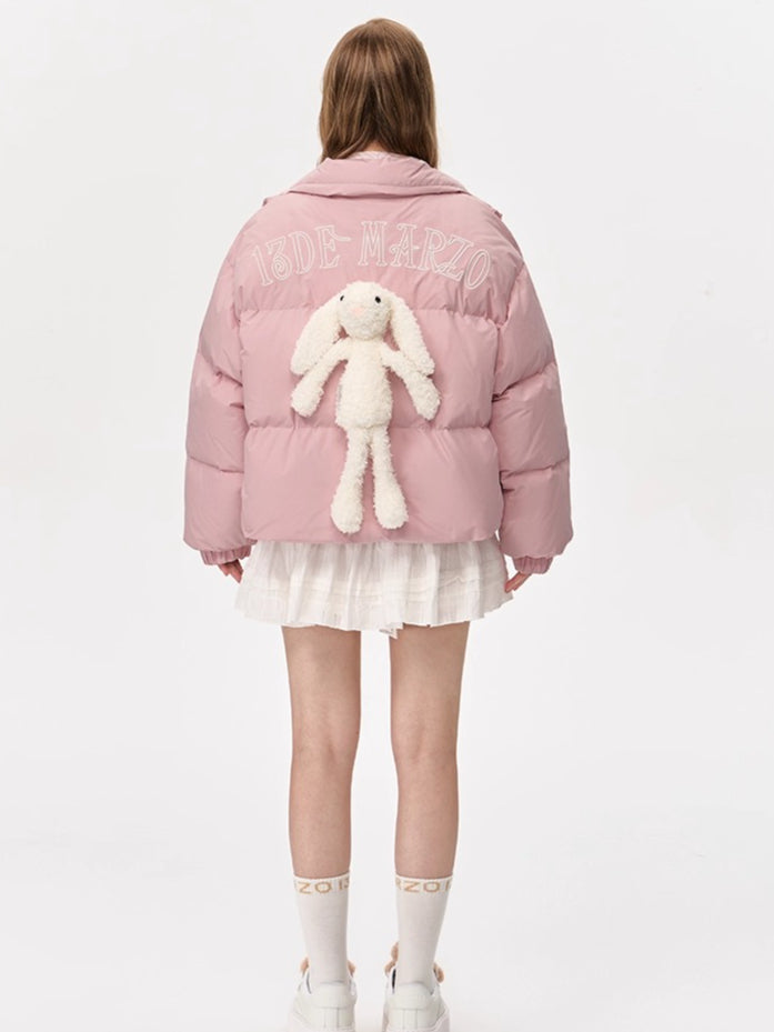 Plush Doll Puffer Down Jacket