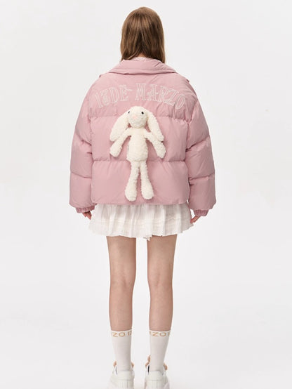 Plush Doll Puffer Down Jacket