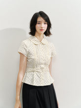 Waist Cinching Bow-Designed Shirt - CHINASQUAD