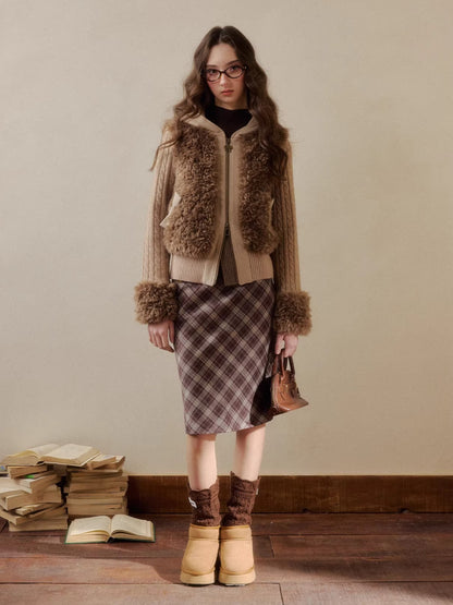 Vintage Patchwork Warm Knit Jacket