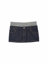 Fake Two-Piece Spliced Double Waistband Skirt - CHINASQUAD