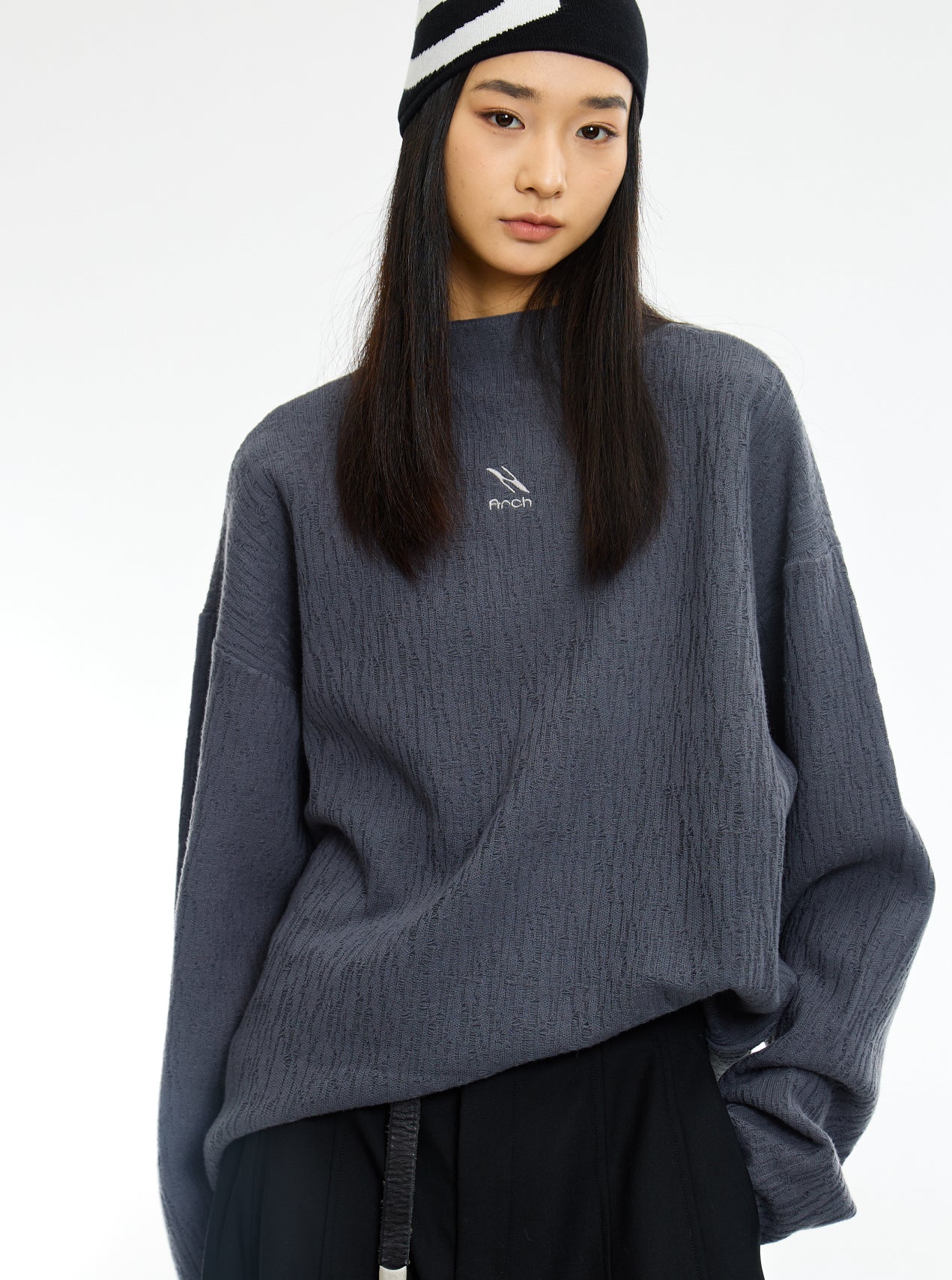 Texture Turtleneck Knitwear - CHINASQUAD