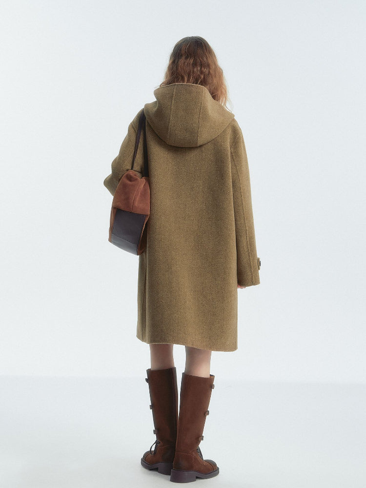 Double-Faced Wool Toggle Coat