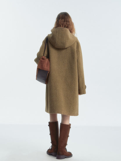 Double-Faced Wool Toggle Coat