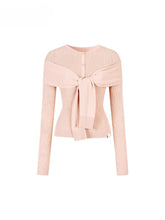 Two-Way Wear Knit Cardigan with Scarf Shawl - CHINASQUAD