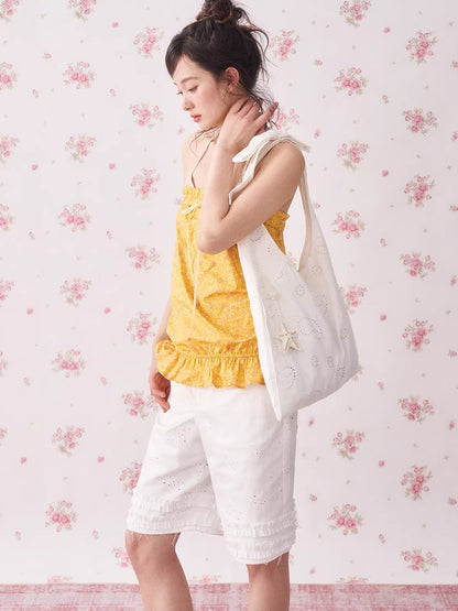 Vintage Star Canvas Tote Bag