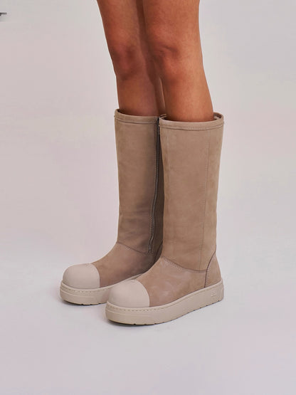 Cross Relic Sherpa Leather Mountain Boots